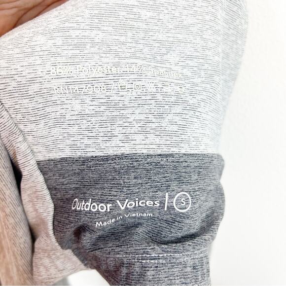 Outdoor Voices Venus Colorblock Crop Top S Grey - Picture 5 of 5